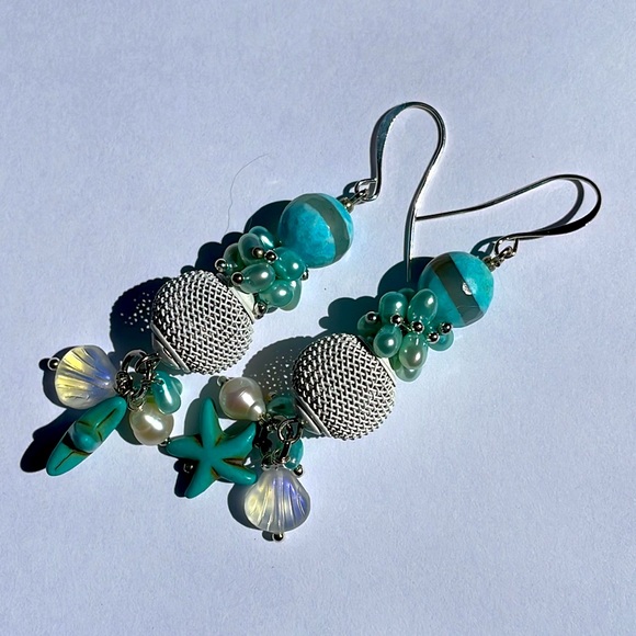 “Ocean Poem” earrings - Picture 6 of 17